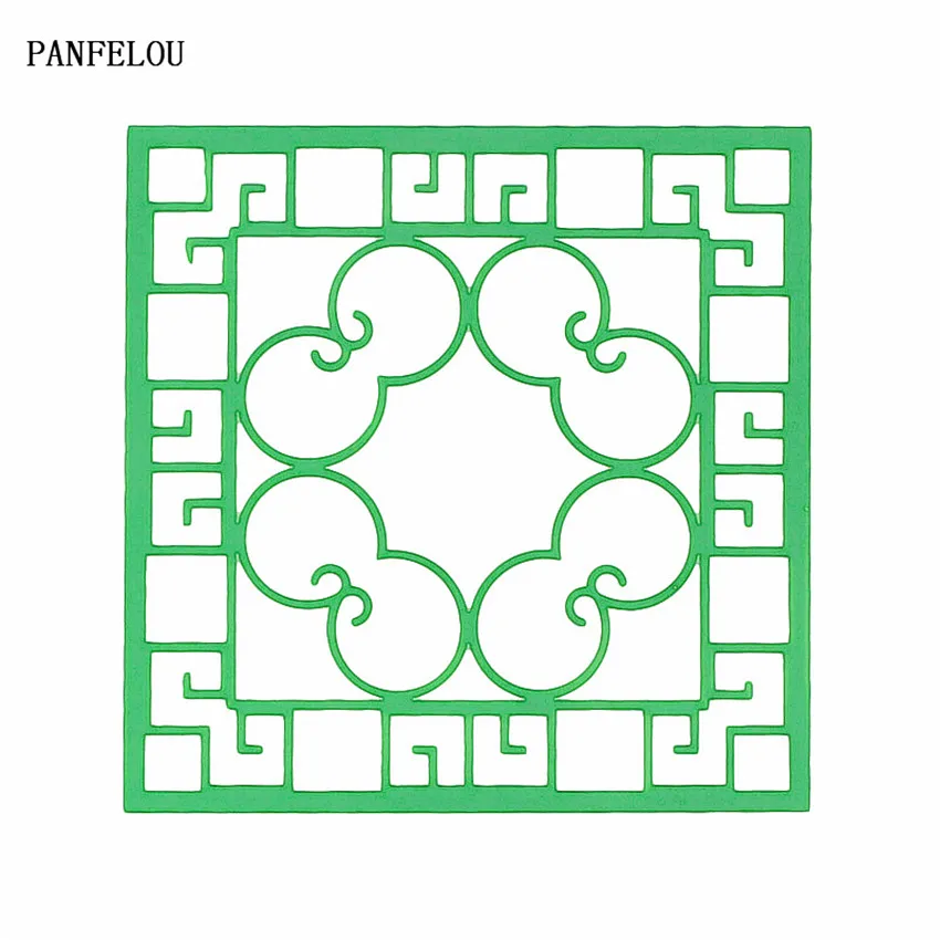 Трафареты для скрапбукинга с зелеными цветами Пластиковая форма распылителем