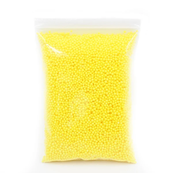 Yellow Foam Beads Шармы слизи шарики пенопластовые бусины DIY частицы снега аксессуары маленькие крошечные Floam наполнитель для поставки слаймов игрушки - Цвет: Yellow Foam Beads