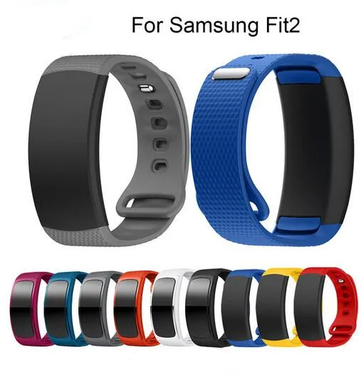 50 шт. для Samsung Gear Fit 2 SM R360 часы браслет ремешок спортивные силиконовые замена