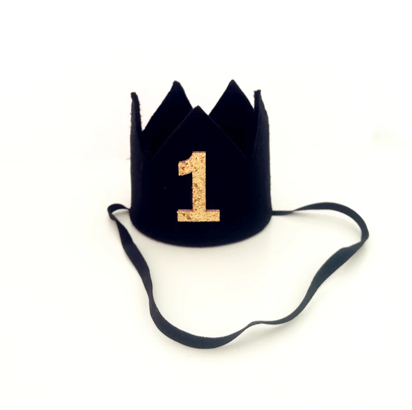 Корона на первый день рождения для мальчиков и девочек розовая желтая серая