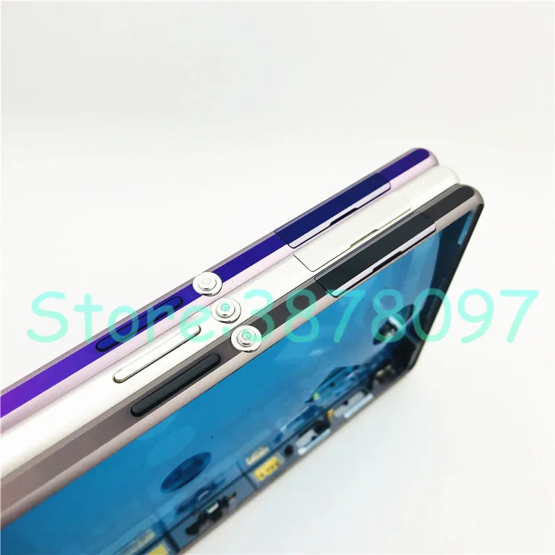 Для Sony Xperia Z1 L39h C6903 средняя рамка Корпус металлическая боковая пластина Запасная