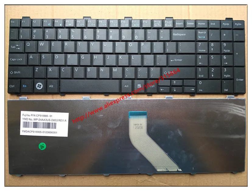Новая английская клавиатура для ноутбука Fujitsu Lifebook A530 AH530 AH531 NH751 цвет черный |