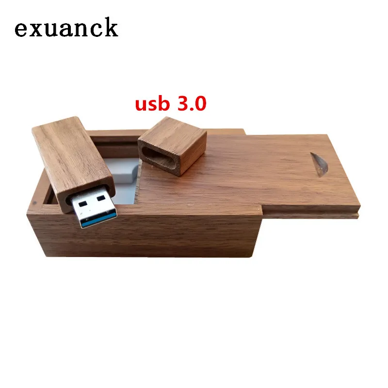 Exuanck из серии &quotсделай сам&quot с логотипом орехового дерева флеш накопитель Usb 3 0 4