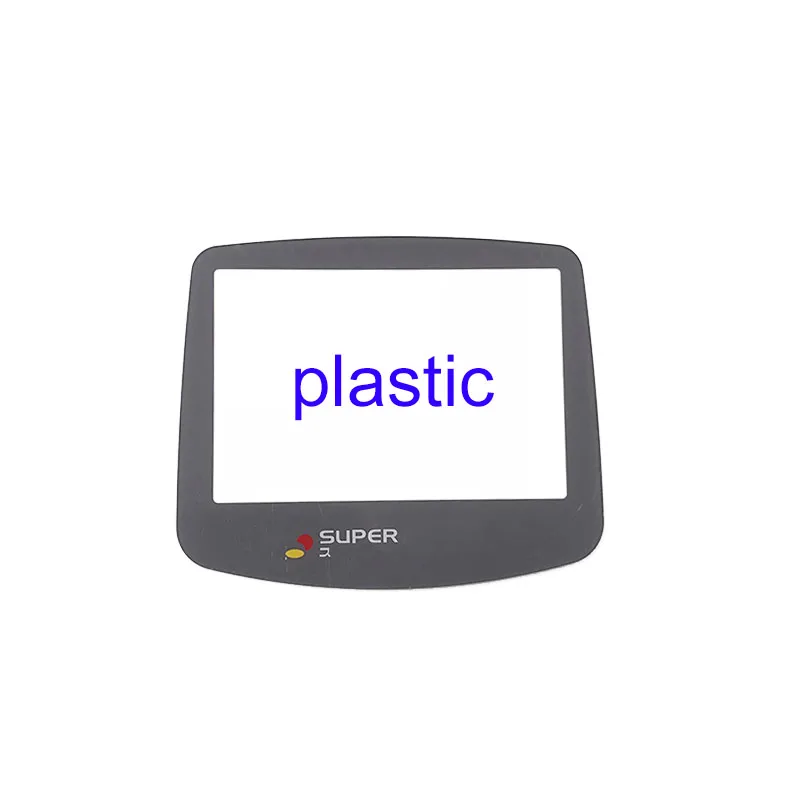 plastic super lens 2 шт. Пластик Стекло объектив для super Famicom экран игровой сборки для мальчиков Стекло объектив для Gameboy Advance Цвет защитное устройство для Объектива W/Adhensive - Цвет: plastic super lens