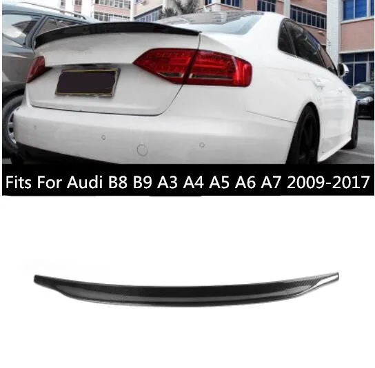 Универсальный трехкоробчатый спойлер для AUDI из углеродного волокна заднего