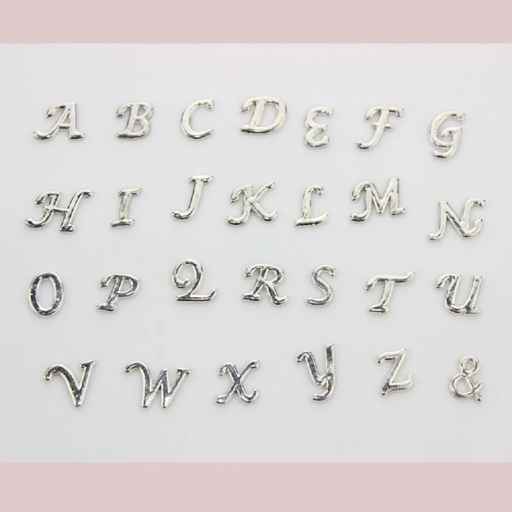 26 шт. плавающие оригинальные буквы амулеты Ассорти Алфавит A-Z амулеты подходят для плавающей жизни медальон памяти Прямая поставка