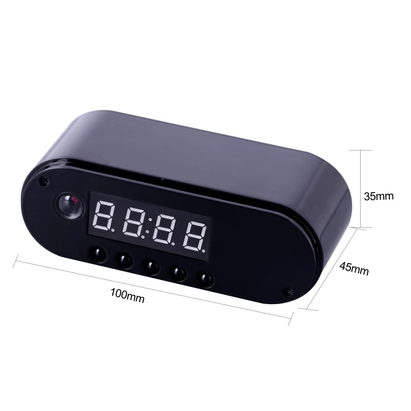 Настольные часы камера с будильником HD 1080P мини ИК ночное видение Wi Fi IP DV DVR