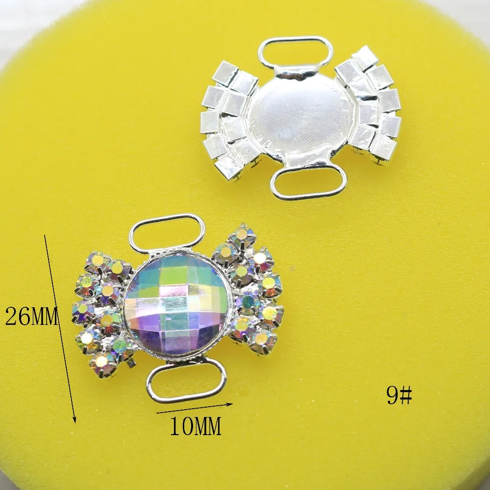 10 шт./лот застежка Пряжка для бикини со стразами сумка с пряжкой цепочка обуви