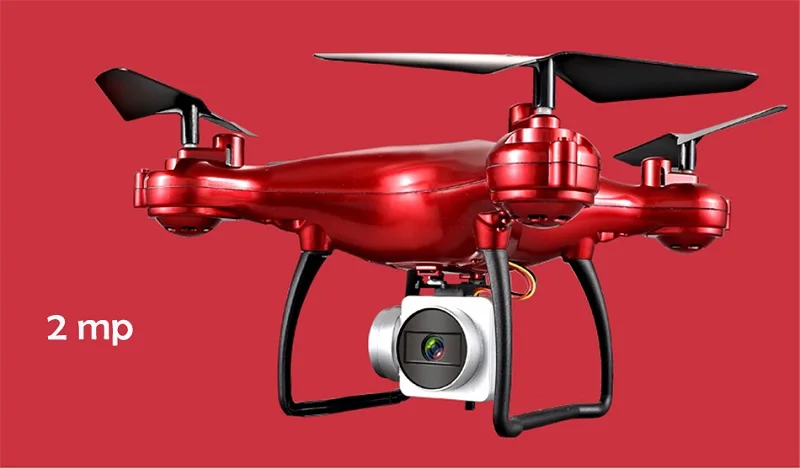 2mp Red Дешевый Радиоуправляемый Дрон L300 Профессиональный Дрон Квадрокоптер с 1080p HD камерой 2,4G Wifi 4 оси Ariel фотография fpv RC вертолет - Цвет: 2mp Red