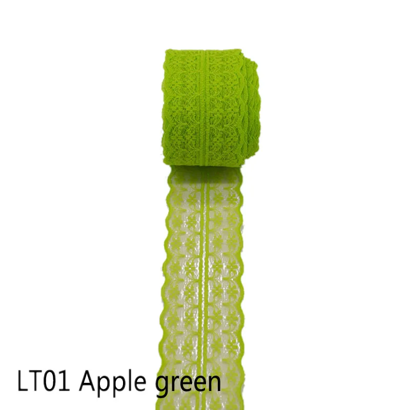 apple green 10 м/лот, 4,5 см, кружевная фатиновая юбка-пачка для маленьких девочек, тканевая юбка-рюмочка для дня рождения, вечеринки, свадебного торжества, украшения стола - Цвет: apple green