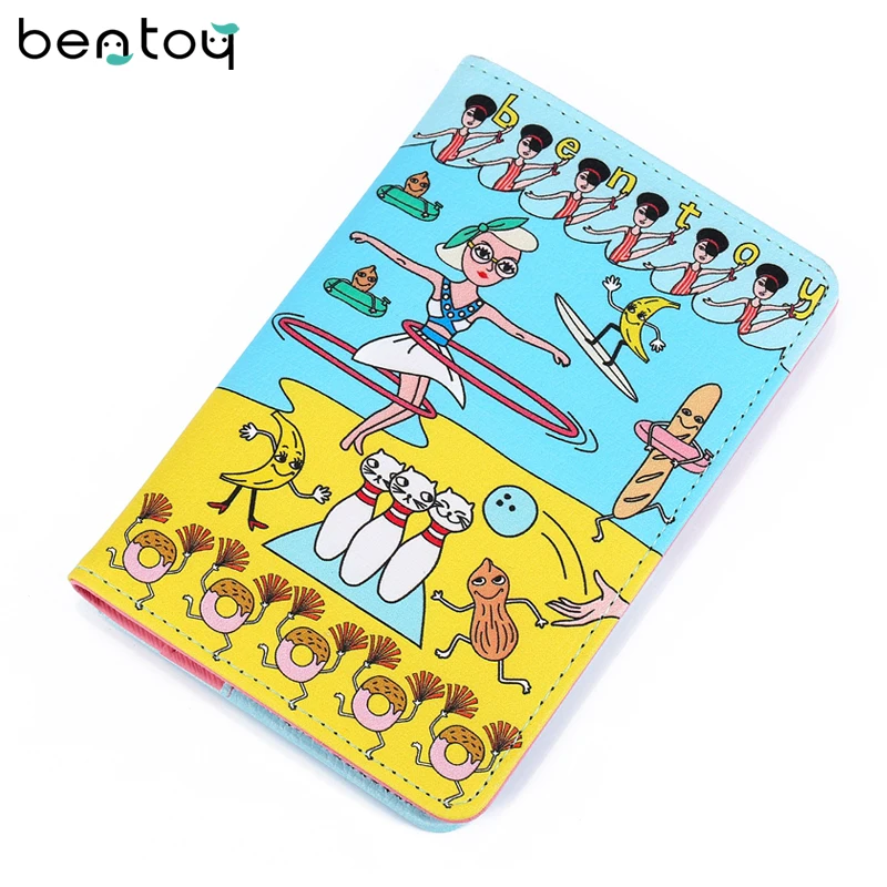 Милая Женская дорожная Обложка для паспорта клатч кошелек повседневный