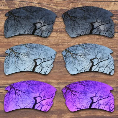 Black.Silver.Purple ToughAsNails поляризованные Сменные линзы для солнцезащитных очков Оукли Flak 2,0 XL(только линзы)-несколько вариантов - Цвет линз: Black.Silver.Purple