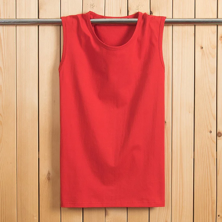 2018 Летняя мужская футболка без рукавов Homme Custom Logo хлопковые однотонные футболки