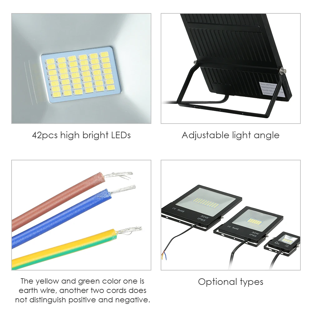 AC100-264V 10 30 50 Вт 70LED прожектор Точечный светильник SMD5730 белый теплый белый строительство парковка футбольный поле стадион