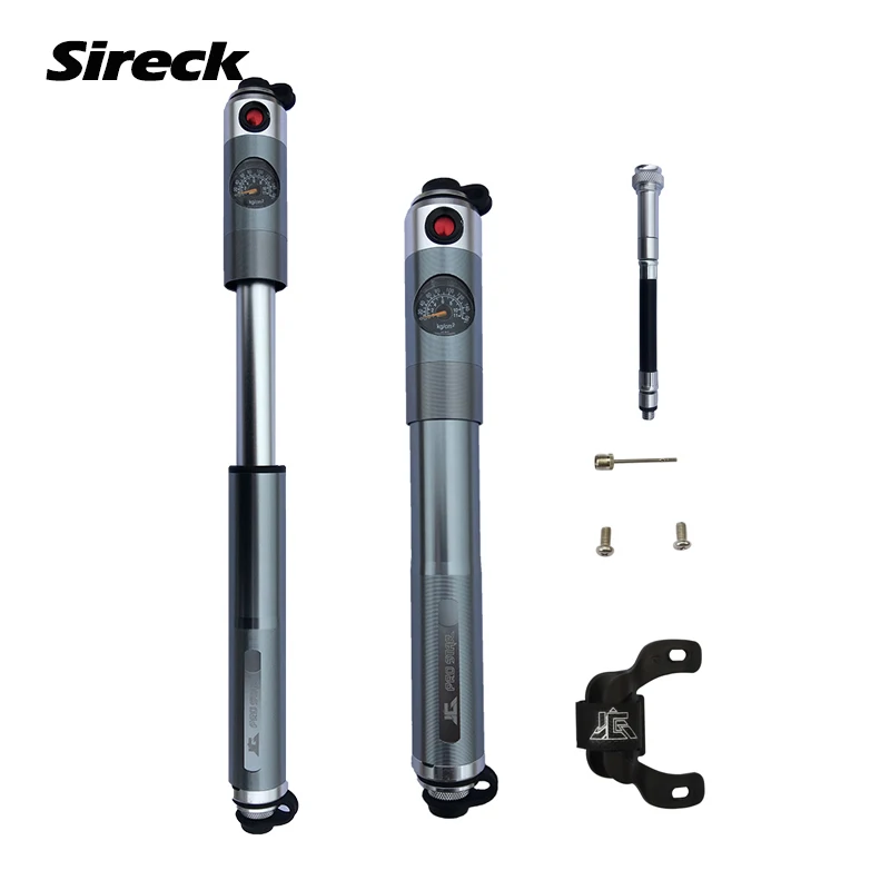 Sireck велосипедный насос Алюминий мини с Давление датчик Портативный 160psi ручной