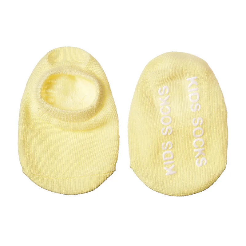 yellow LIEBE ENGEL/5 пар/партия, лидер продаж, летние носки для малышей хлопковые короткие Нескользящие короткие носки для маленьких мальчиков и девочек, однотонные - Цвет: yellow