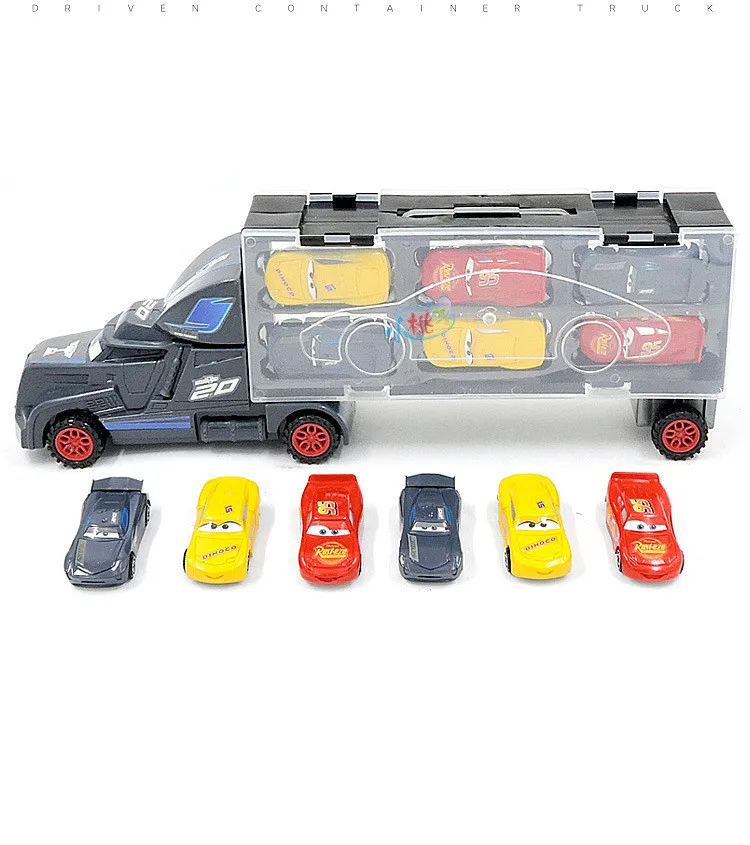 7 шт./компл. disney "тачки 3 Lightning McQueen Джексон Storm Мак дядя грузовик 1:55 литая игрушечная машинка Подарочные игрушки для детей