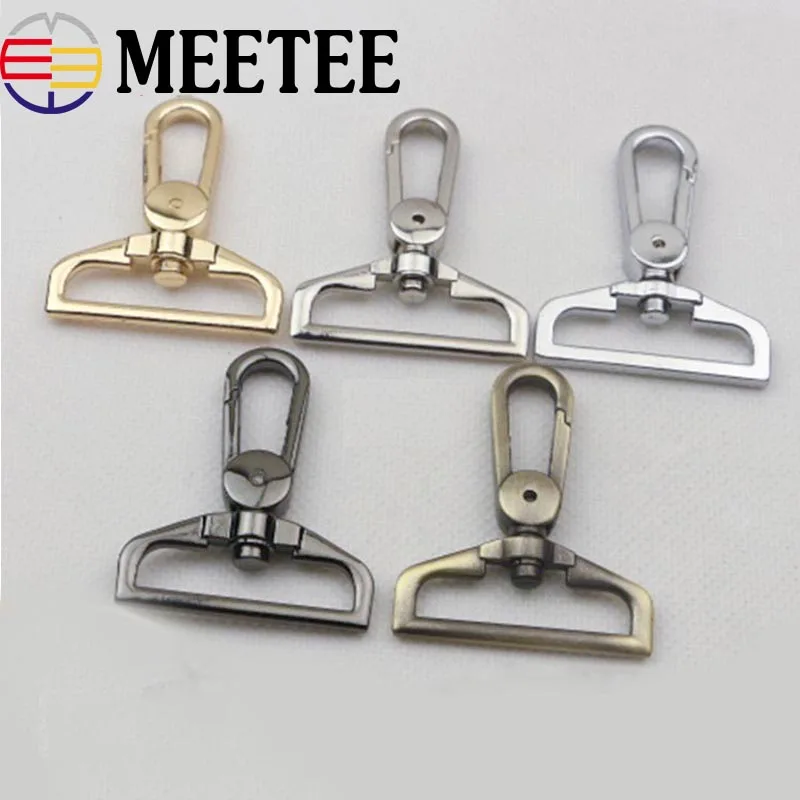 Meetee 1 шт. Поворотные крючки для канделябров из нержавеющей стали, Брелоки для ключей, кольца для ключей, прочные, на открытом воздухе, пряжки для цепей, поделки своими руками
