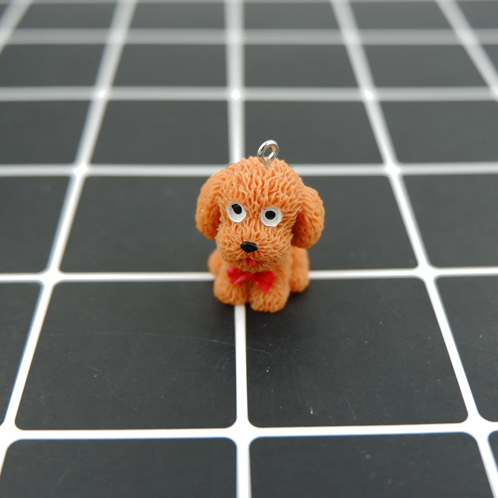 Kawaii Teddy подвески и брелоки с собакой для DIY Браслеты ожерелье серьги брелок ювелирных изделий