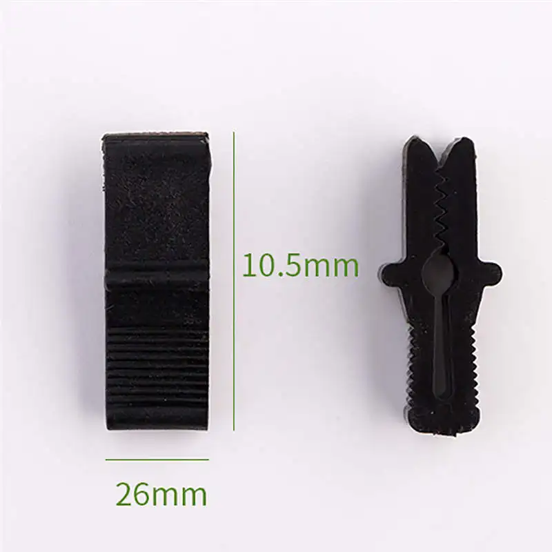 100pcs Grape shelter shed film zipper clip plastic fixed fruit tree greenhouse black @16 | Дом и сад