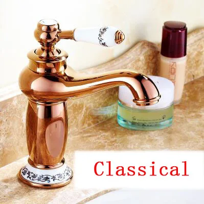 Смеситель для раковины в ретро стиле винтажный кран ванной комнаты с волшебной