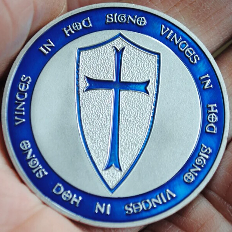 9 шт. серебряный меч рыцаря темплар Европейская золотая медаль сувенир Pauperes