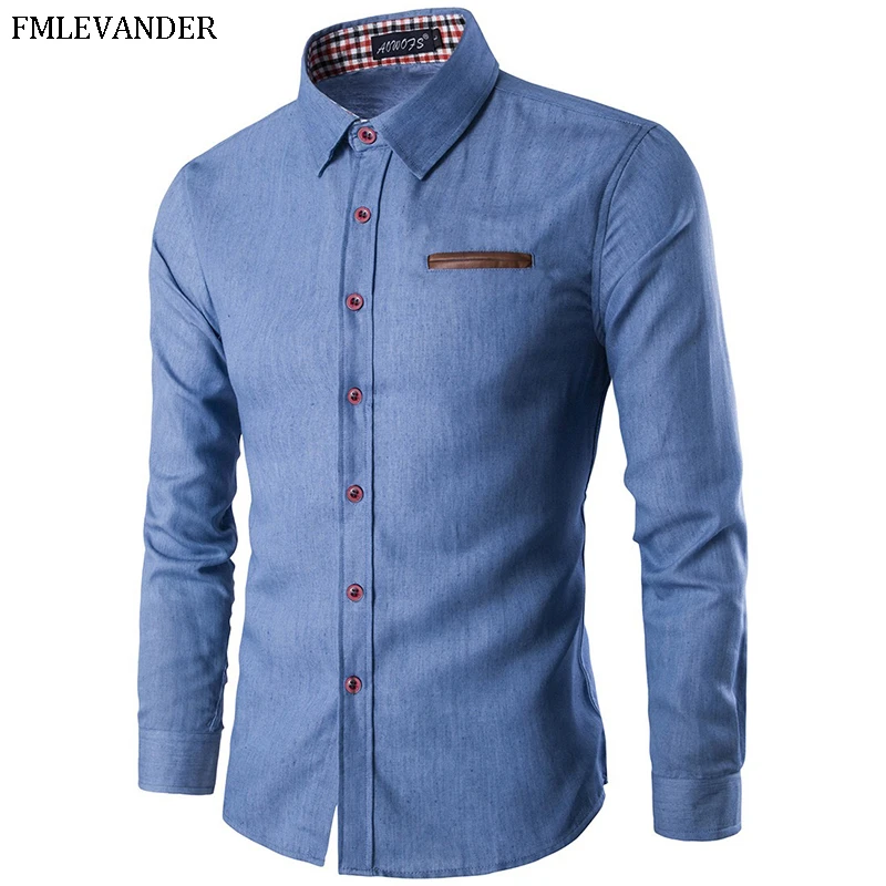 Camisa Masculina XXX Мужская рубашка с длинным рукавом мужская брендовая одежда модная