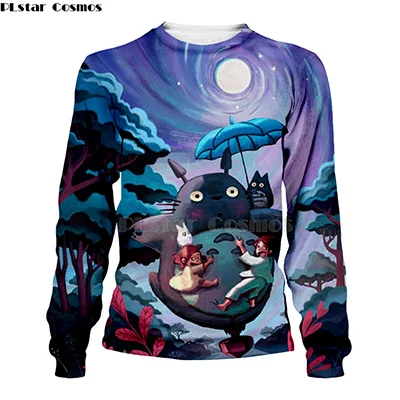 sweatshirt Мой сосед Тоторо 3d толстовки/толстовка унисекс kawaii с длинным рукавом Харадзюку Япония Хаяо Миядзаки Мода streewear-9 - Цвет: sweatshirt
