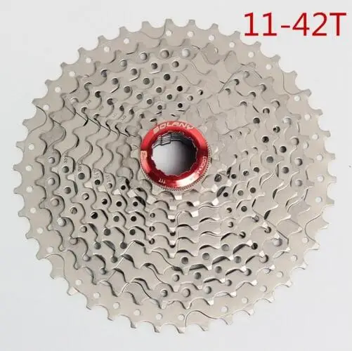 BOLANY колеса 10 Скорость 11-42 т широкий соотношение mtb велосипед колеса кассеты велосипеда маховик части велосипеда sunrace - Цвет: 11-42T