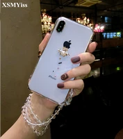 fashion bling crystal diamond bee clear back rhinestone phone case cover for iphone 11 12 13 pro max x xr xs max 5s 6s 7 8 plus