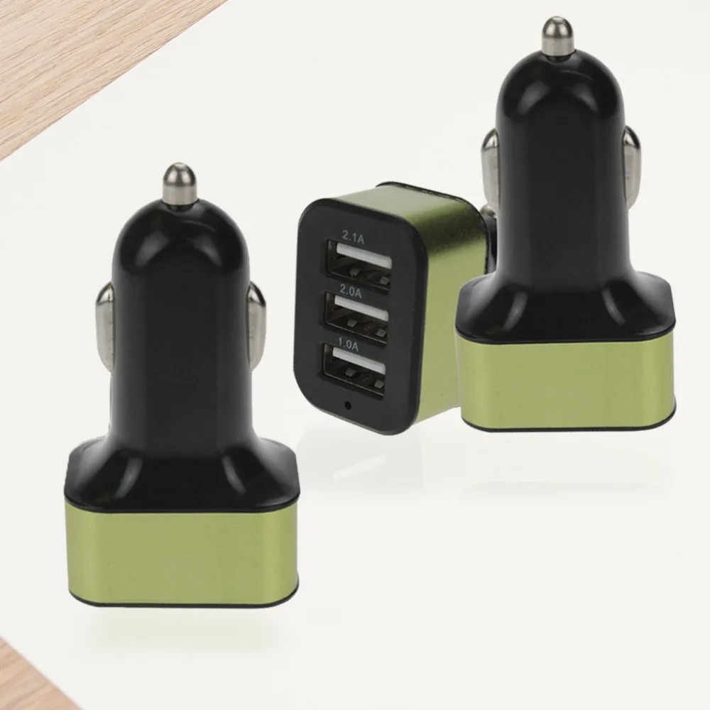 VORCOOL DC 12-24 В 3 usb порта автомобильное зарядное устройство адаптер Розетка 1А 2.1A зарядное устройство Универсальный автомобильный адаптер для телефона