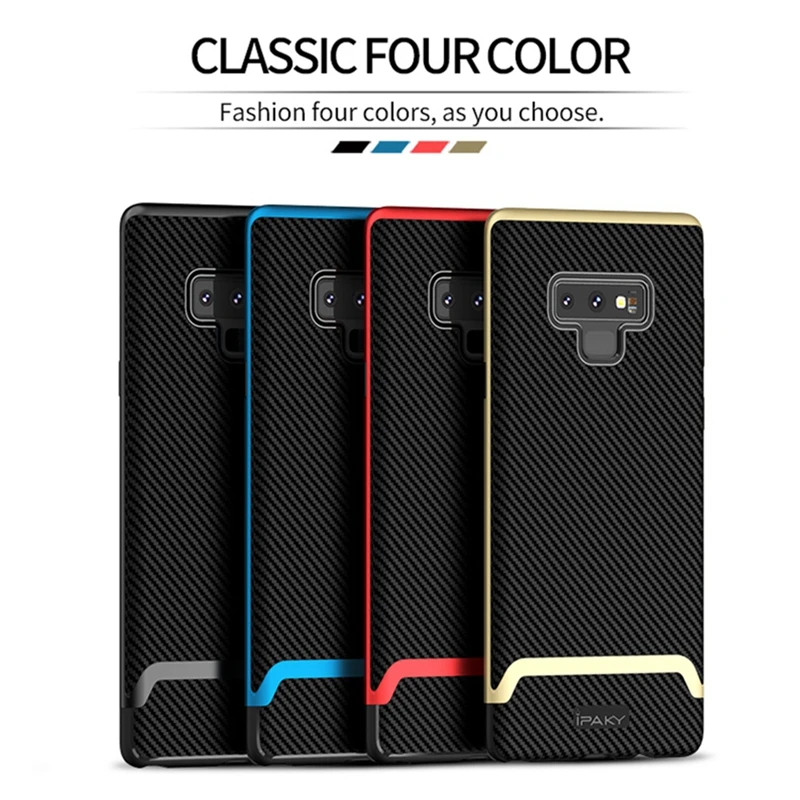 

IPAKY For Samsung Galaxy Note9 Case TPU Silicon Shockproof Cover Case Hybrid Protective PC bumper For Samsung Note 9 Case Coque