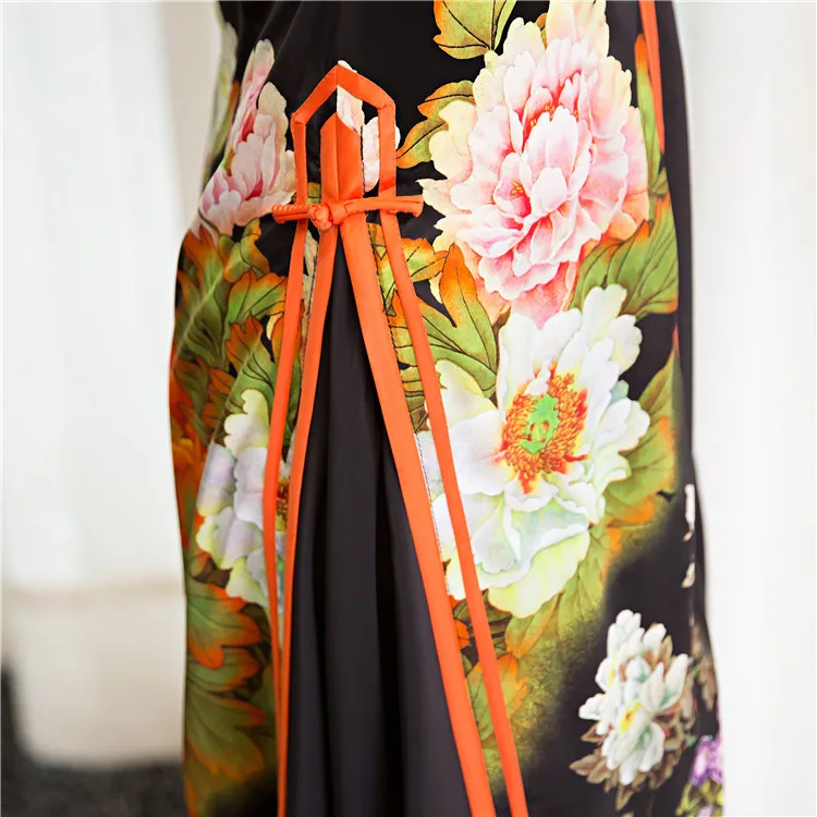 

New Arrival Fashion Satin Rayon Long Cheongsam Chinese Women's Dress Elegant Qipao Vestidos Size S M L XL XXL XXXL 27593A