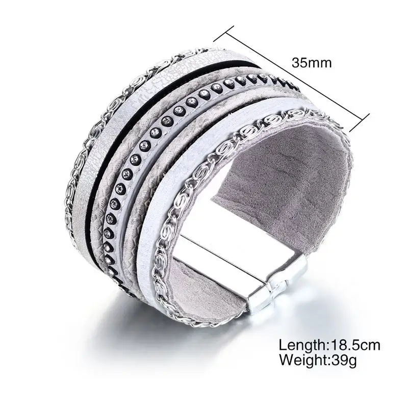 Женский белый браслет SIZZZ шириной 35 мм длиной 18 5 см вес 39 г|silver bangle|bangles for womenwide silver