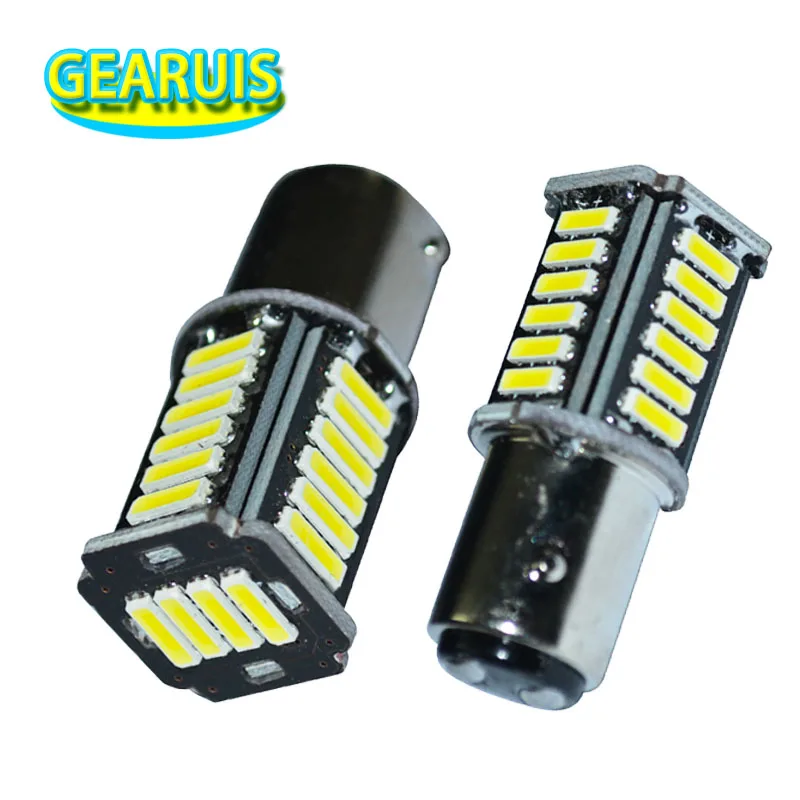 100 шт. светодиодсветодиодный лампы высокой яркости P21/5 Вт 1157 BAY15D 28 SMD 7020 280MA 28SMD для