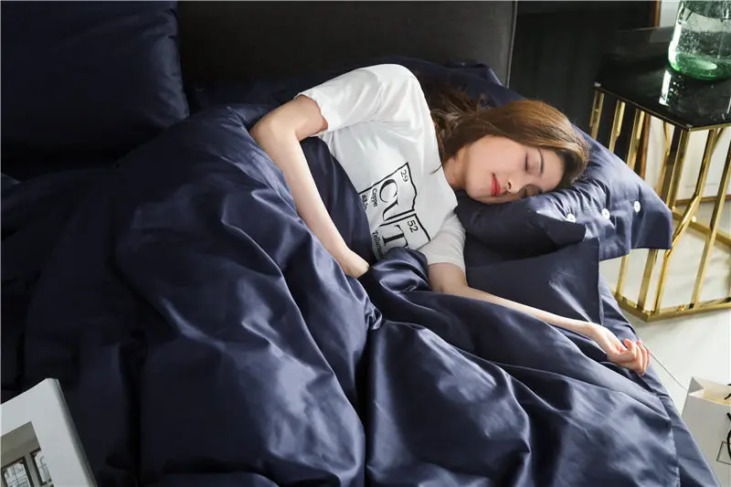 2018 Атлас 60 s из египетского хлопка housse де couette Пэйлин розовый Постельное белье