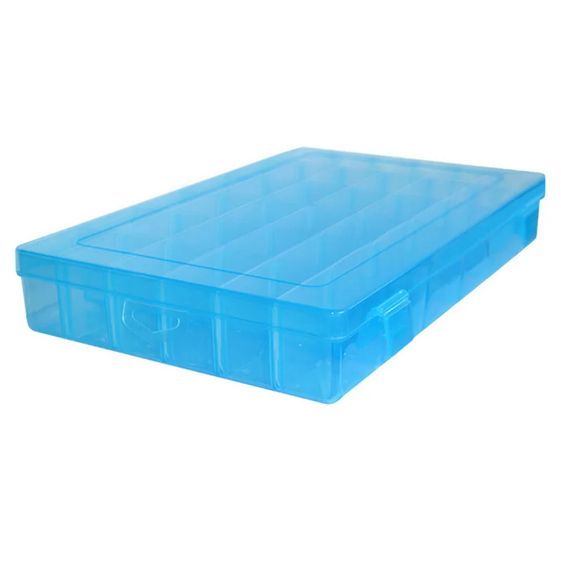 

50pcs Transparent Practical Adjustable Plastic 36 Compartment Storage Box Case/ Earrings/ tool /Jewelry Display Organizer