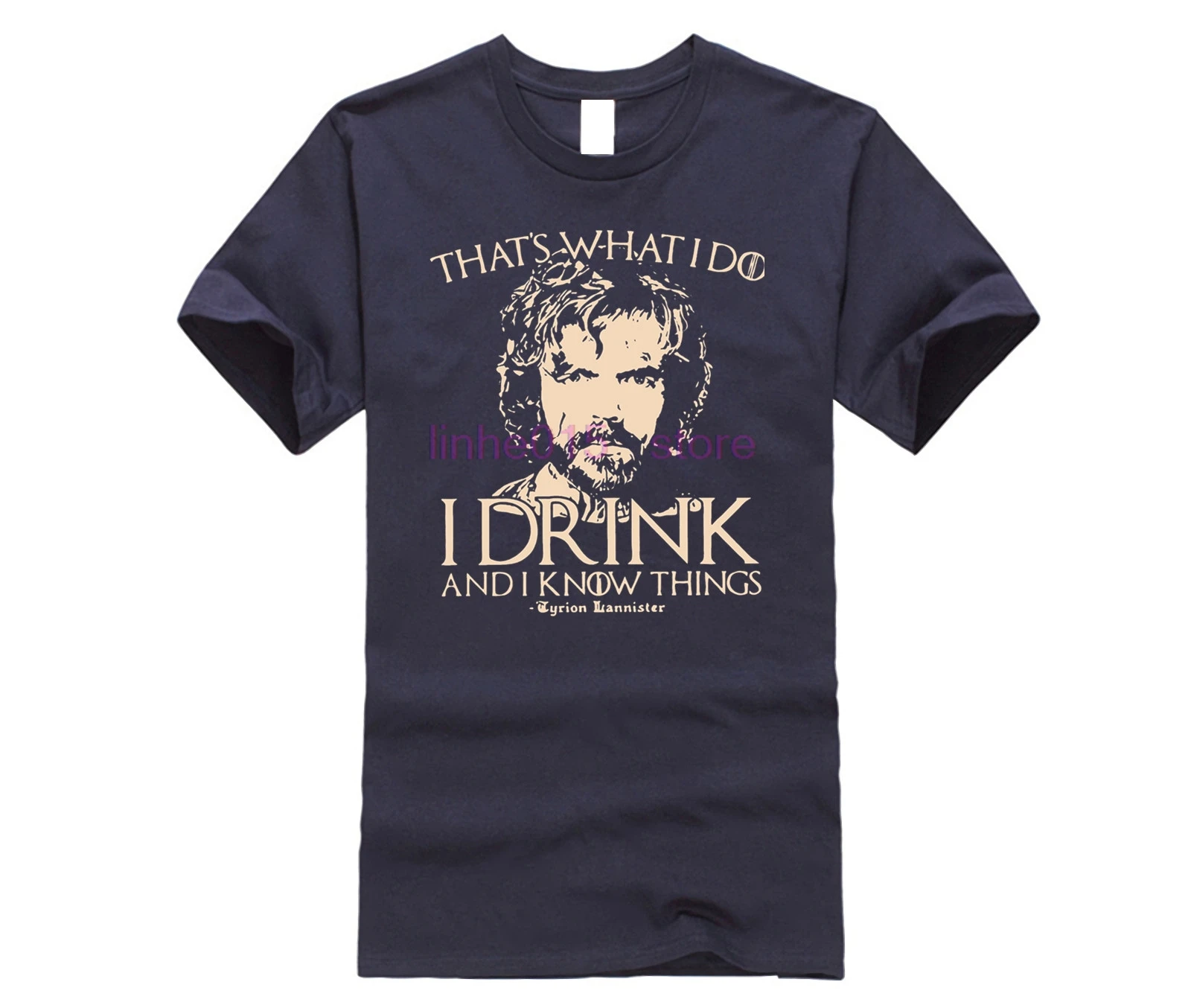 Игра престолов футболка я пью и знаю вещи футболки Tyrion Lannister для мужчин Топы
