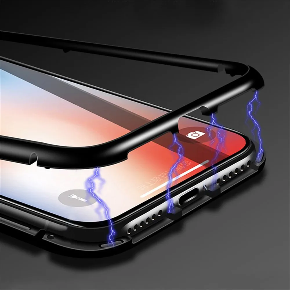 Bakeey Горячий чехол для Xiaomi Redmi 7 магнитные адсорбционные Чехлы металлическая рамка встроенный Магнит крышка xaomi Redmi 7 Coque