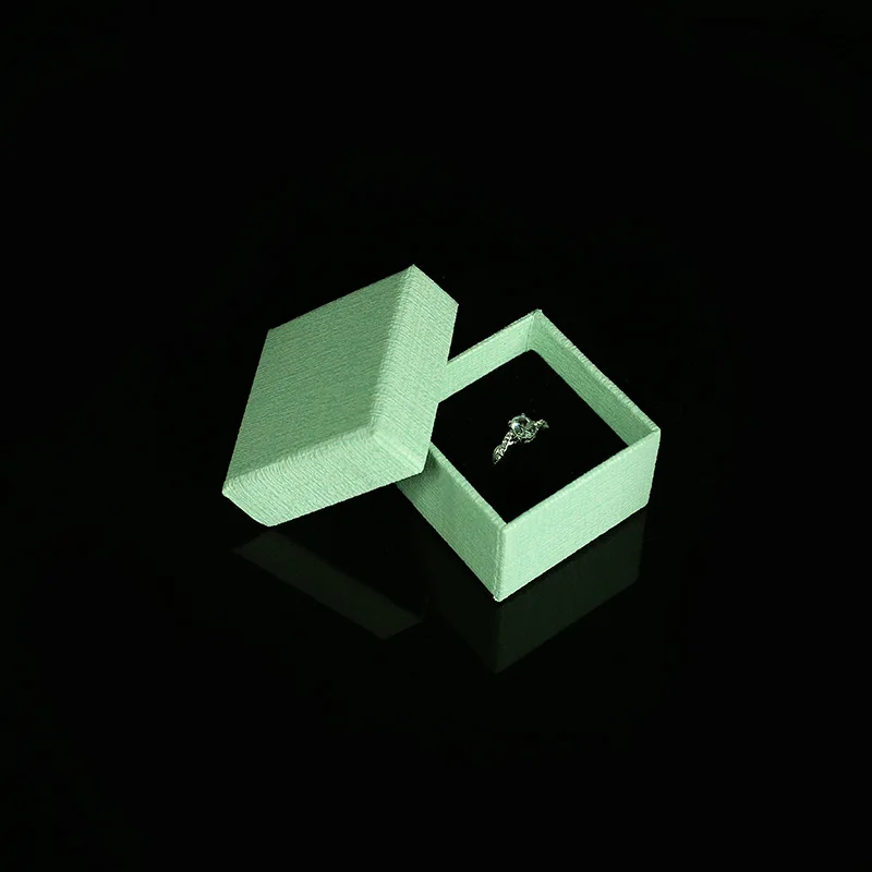 20 шт./лот 5x5x3 5 см крафт-бумага карамельных цветов коробки для рукоделия кольцо