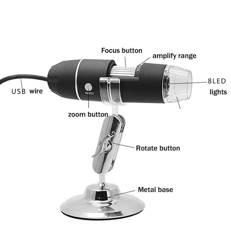 Prostormer Mega pixels 500X1000X8 СВЕТОДИОДНЫЙ Цифровой Микроскоп USB эндоскоп камера Microscopio электронный стерео Лупа