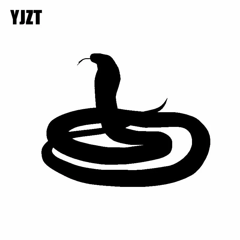 

YJZT 14,7 см * 11,6 см змея красивые нежные тени художественная виниловая наклейка Ослепительная Автомобильная наклейка черный/серебряный цвет