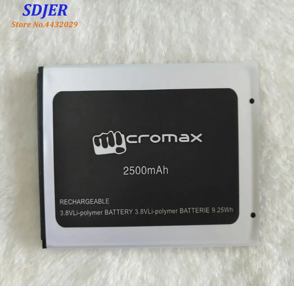 Высокое качество оригинальный для Micromax Q491 мобильный телефон литиевая батарея 2500