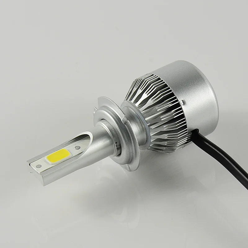 

Wholesale 10sets price newly design H7 COB chip C6 turbo type 36W 3800lm 6000K Fog Bulb Headlight LED DRL Driving lamp 12-24v