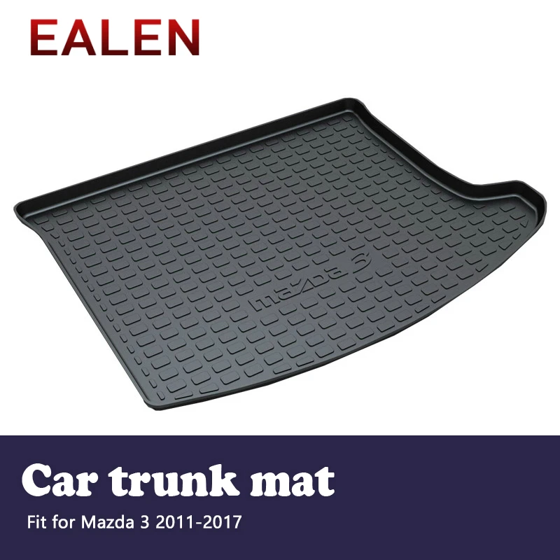 EALEN For Mazda 3 2011 2012 2013 2014 2015 2016 2017 Styling Boot Liner Anti-slip mat Accessories 1Set Car Cargo rear trunk mat