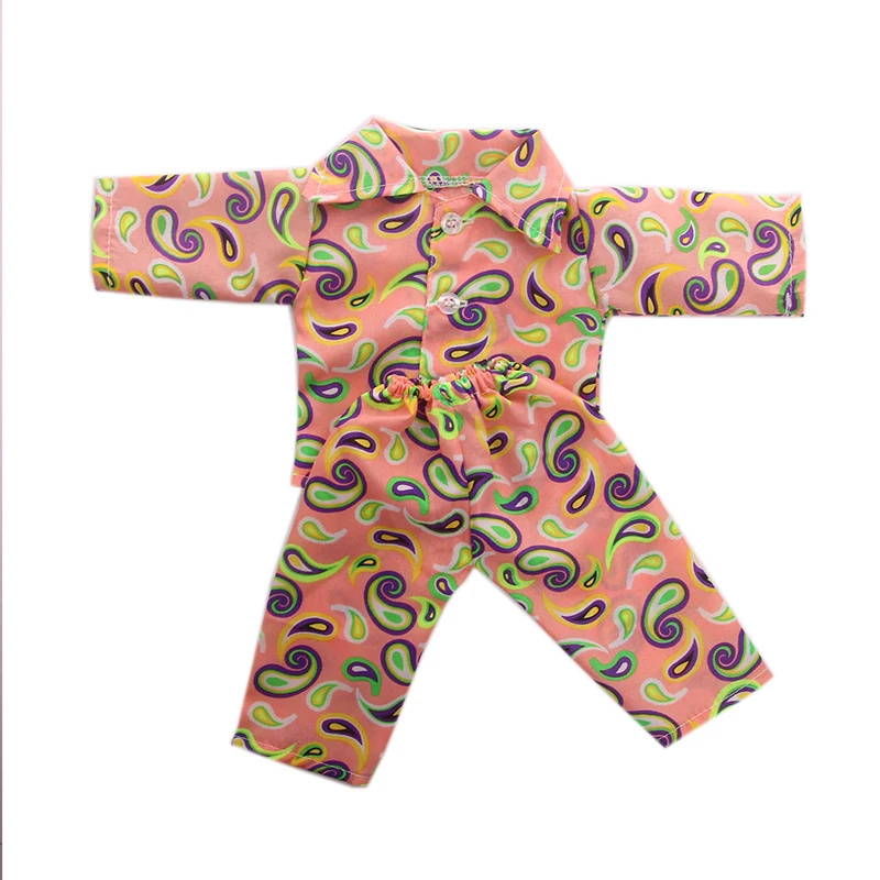 Пижама с милыми рисунками 13 цветов подходит для 18-дюймовых американских кукол и 43