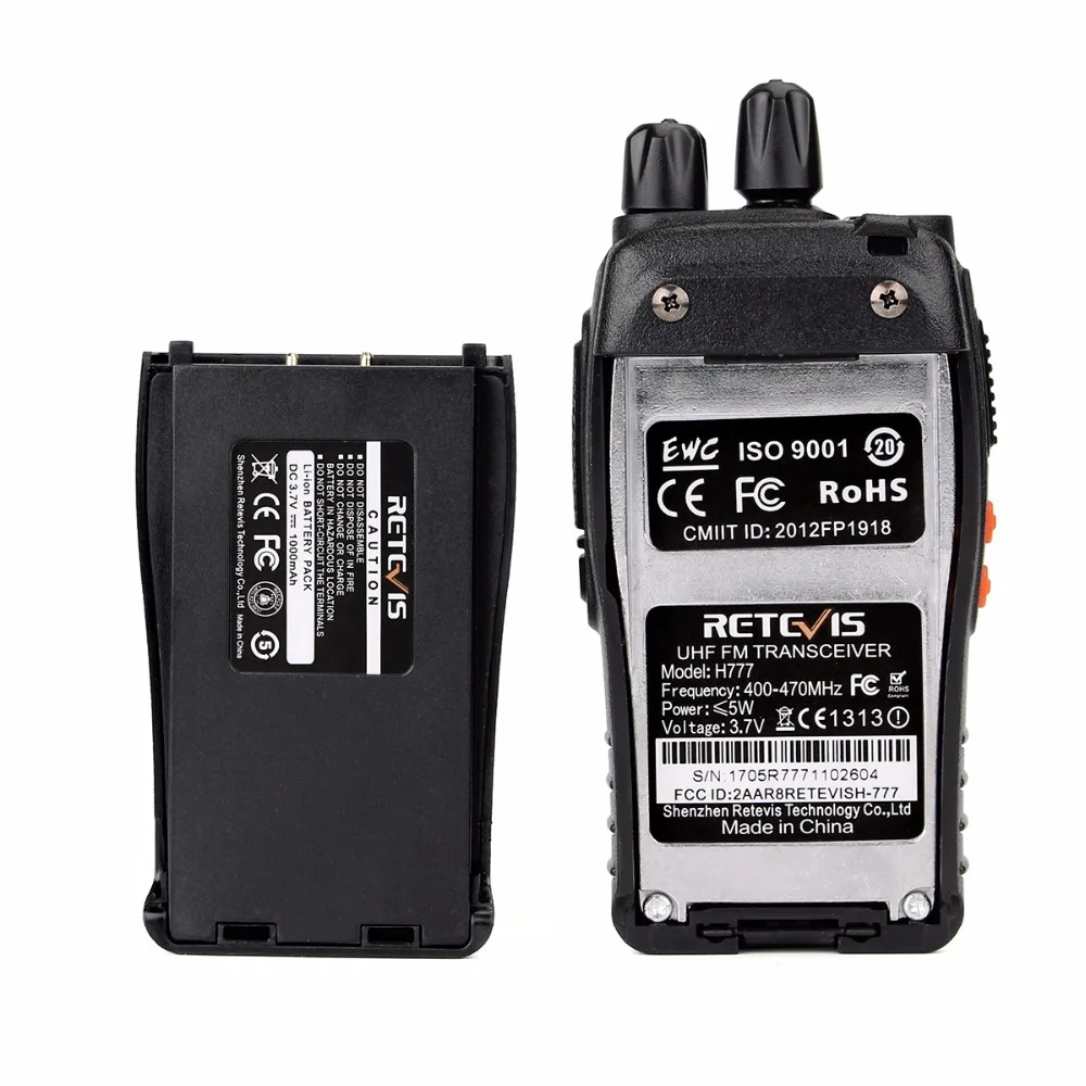 3 шт рация Retevis H777 16CH UHF 400-470MHz Ham радио HF трансивер 2 способа радио коммуникатор удобный A9104
