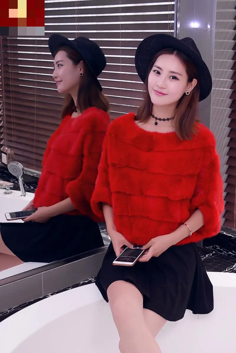 

Mink Coat, Female Coat, Mink, Wool Sleeve, Blouse, Whole Mink Coat, 2018 Autumn And Winter Cultivation, Short Leather Vest.