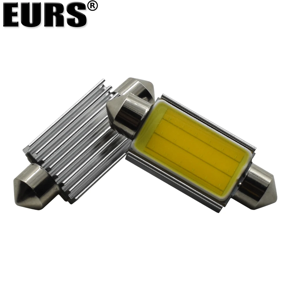 2 шт. гирлянда 40 мм Светодиодная лампа C5W C10W супер яркий COB LED Canbus Error Free авто
