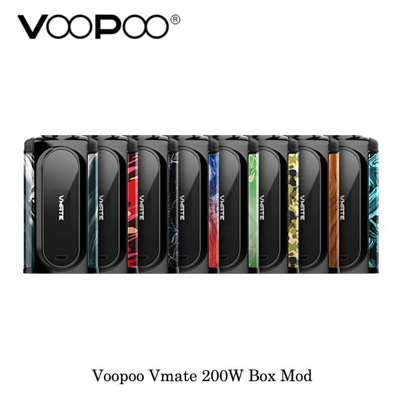 Новые электронные сигареты vape Mod оригинальный VOOPOO Vmate 200 Вт Двойной аккумулятор TC